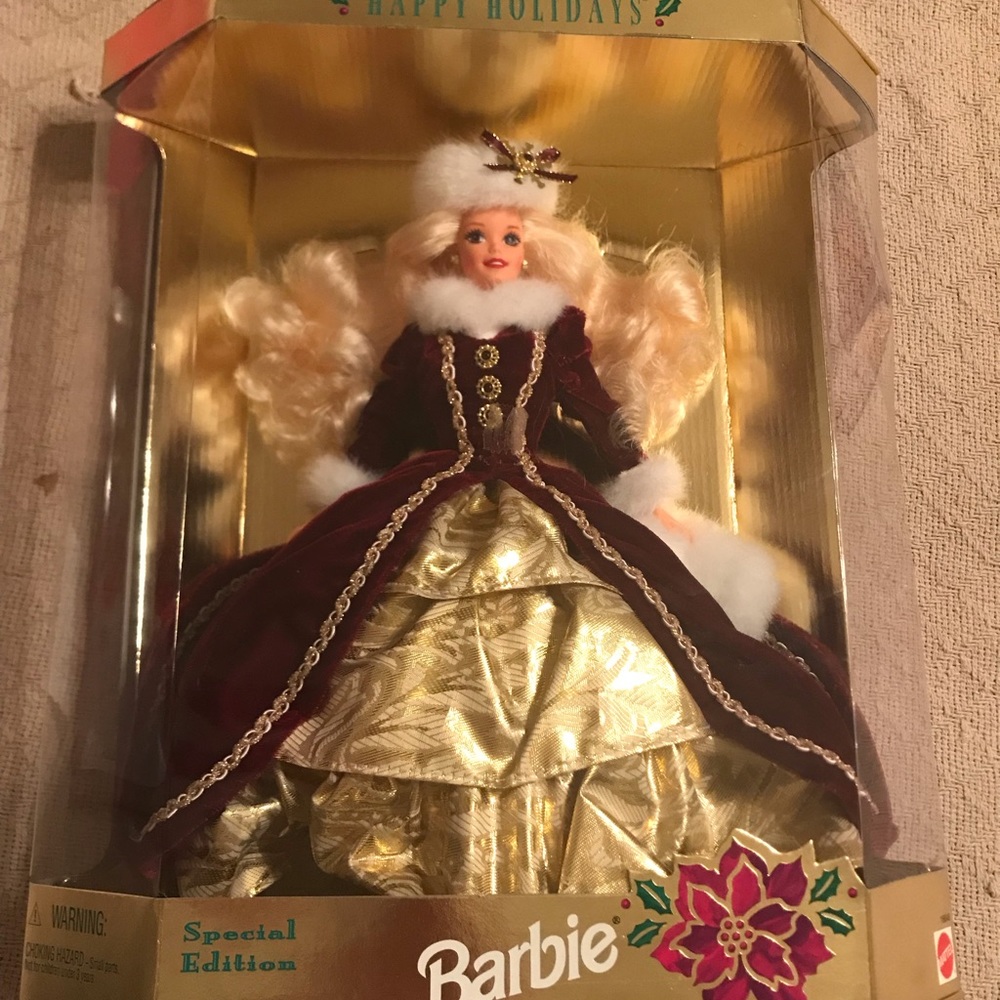 Barbie 1996 Happy Holidays collectors doll.
